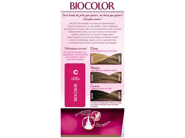 Tinta de Cabelo Biocolor Louro Escuro Clássico 6.0 - 100ml