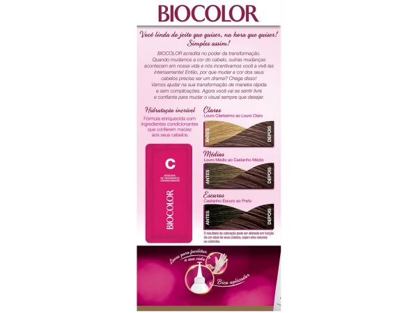 Tinta de Cabelo Biocolor - Marrom Escuro da Moda 4.7 100ml