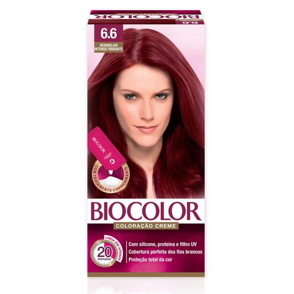 Tinta de Cabelo Biocolor Mini Kit Vermelho Intenso Vibrante 6.6
