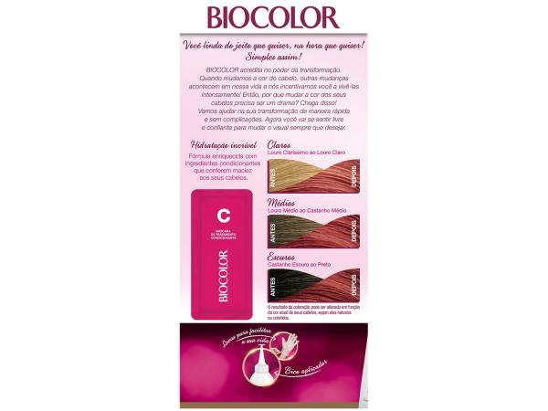 Tinta de Cabelo Biocolor - Vermelho Intenso Vibrante 6.6 100ml