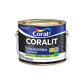Tinta Esmalte Premium Acetinado Coralit Ultra Resistência Branco 2,4 Litros