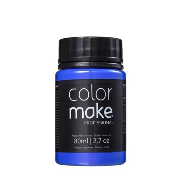 Tinta Facial Color Make Liquida Profissional 80ml Azul - Yur