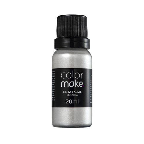 Tinta Facial Líquida ColorMake Metálica Branco Perola 20ml