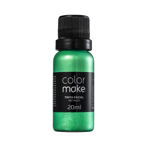 Tinta Facial Líquida ColorMake Metálica Verde 20ml
