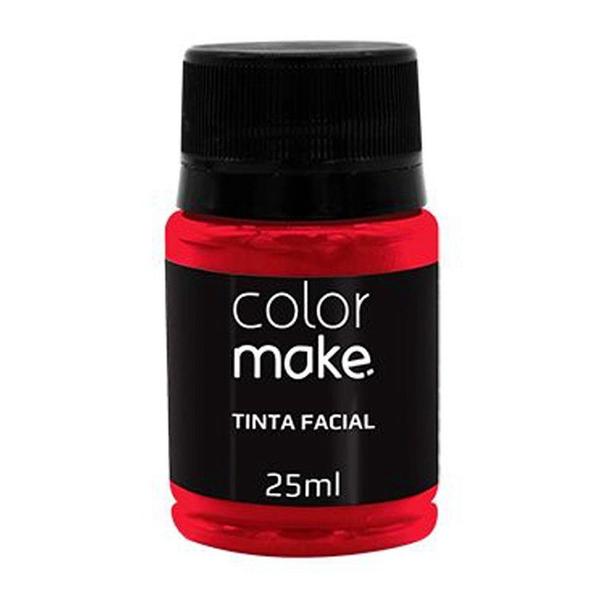 Tinta Facial Líquida Vermelha - 25ml - Color Make
