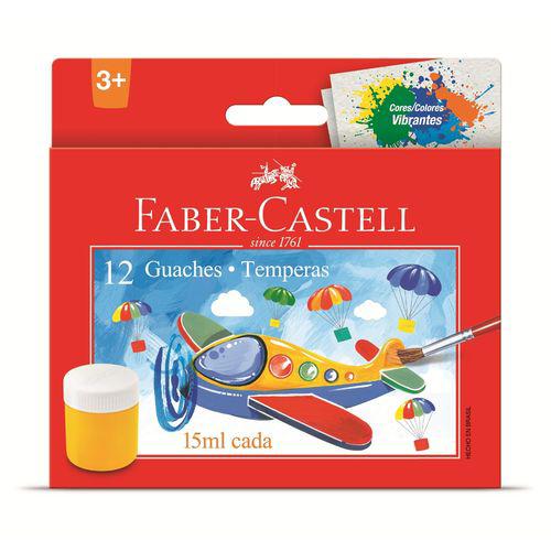 Tinta Guache Estojo com 12 Cores Faber-Castell