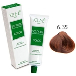 Tinta Keune So Pure 60ml - Cor 6.35 - Louro Escuro Chocolate