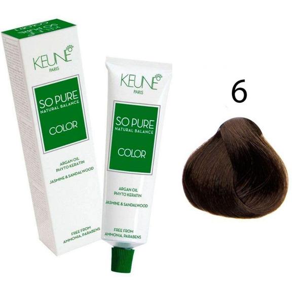 Tinta Keune So Pure 60ml - Cor 6 - Louro Escuro
