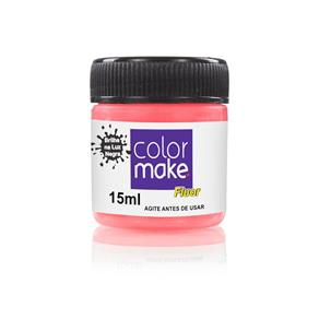 Tinta Liquida Fluorescente com 15 ML Vermelho - Color Make - VERMELHO