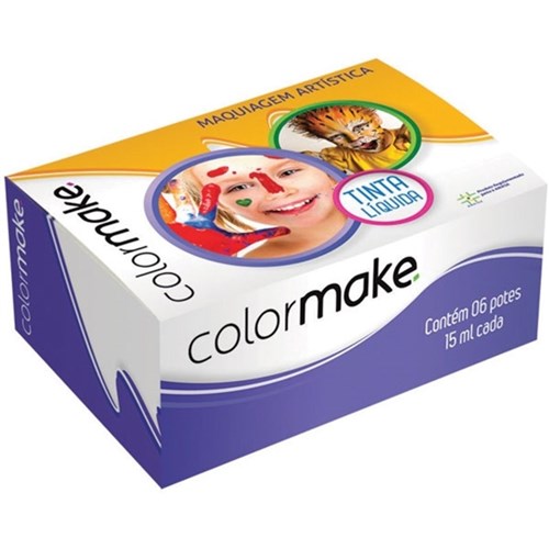 Tinta Líquida Kids C/ 6 Cores - Color Make