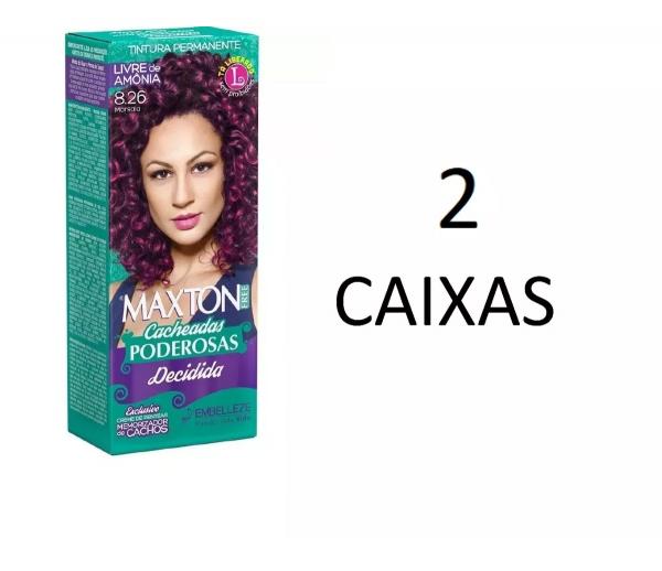 Tinta Maxton Free Cacheadas Poderosas Marsala 8.26 ( 2 Caixas) - Embelleze
