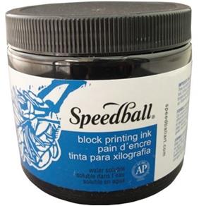 Tinta para Xilogravura Speedball 16 OZ Preta 470 Ml