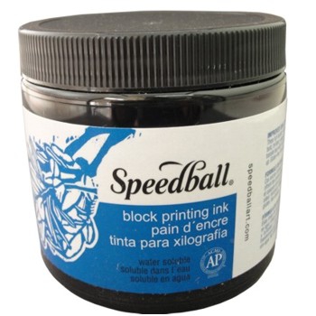 Tinta para Xilogravura Speedball 470 Ml Preto 3700