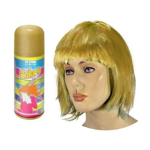 Tinta Spray para Cabelos Kolore Fashion Temporária Cor Dourado 150ml/70g