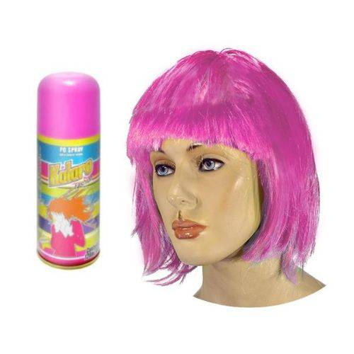 Tinta Spray para Cabelos Kolore Fashion Temporária Cor Pink 150ml/70g