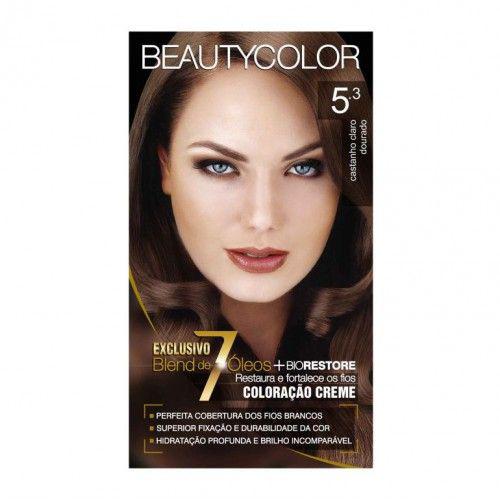 Tintura Beauty Color Castanho Claro Dourado 5.3