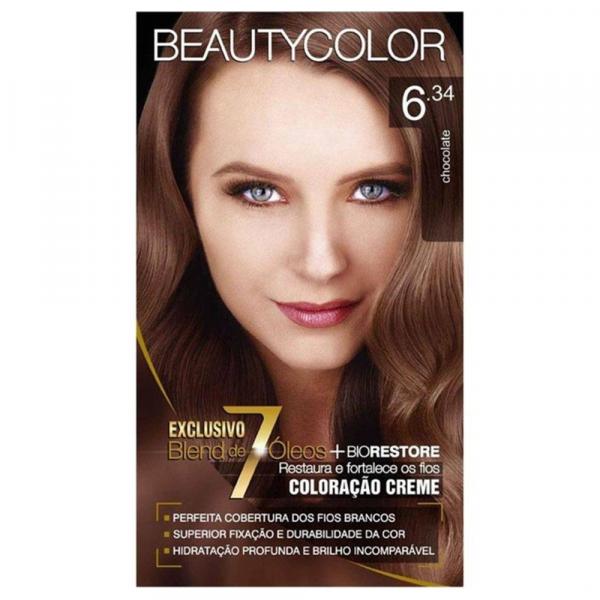 Tintura Beauty Color - Cor 6.34 Chocolate - Bony Plus