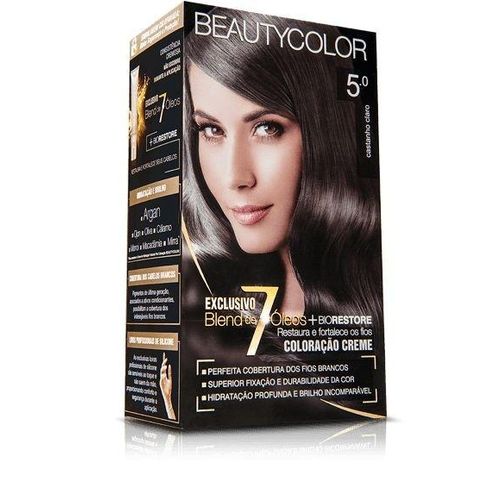 Tintura Beauty Color Kit Nova 5.0 Castanho Claro