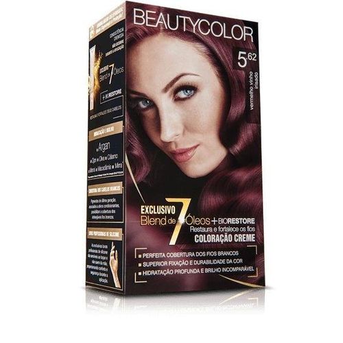 Tintura Beauty Color Kit Nova 5.62 Vermalho Vinho Irisado