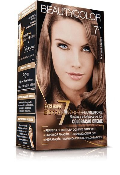 Tintura Beauty Color Kit Nova 7.7 Chocolate Dourado