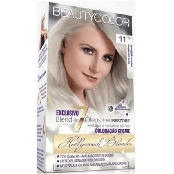 Tintura Beautycolor Kit 11.11 Louro Claro Especial Platinado