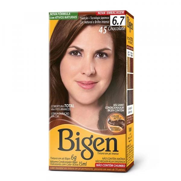 Tintura Bigen - Cor 45 Chocolate - Akua