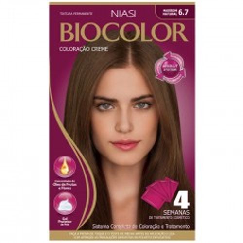 Tintura Biocolor 6.7 Marrom Natural