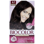 Tintura Biocolor Kit Creme 6.7 Marrom Natural Irresistível