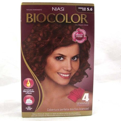 Tintura Biocolor Kit Creme Vermelho Rubi 5.6