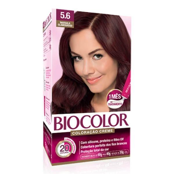 Tintura Biocolor Kit Creme Vermelho Rubi 5.6