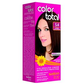 Tintura Color Total Salon Line - Castanho Claro Acobreado 5.4 Color