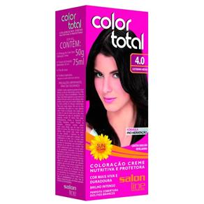 Tintura Color Total Salon Line - Castanho Médio 4.0 Color