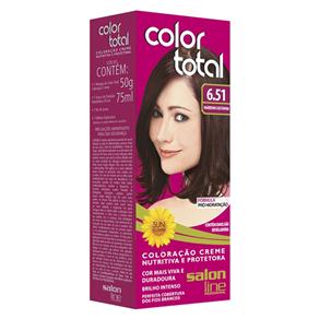 Tintura Color Total Salon Line - Color Total Marron Castanha 6.51