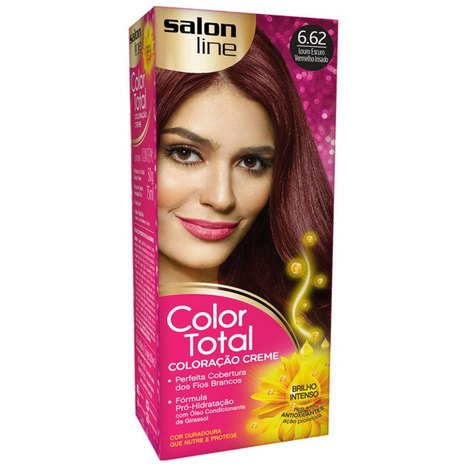 Tintura Color Total Salon Line Louro Escuro Vermelho Irisado 6.62