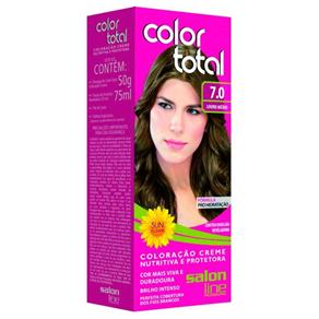 Tintura Color Total Salon Line - Louro Médio 7.0 Color