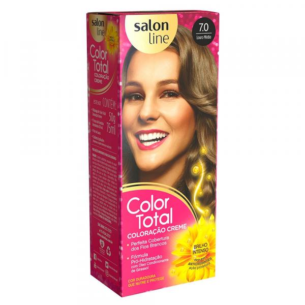 Tintura Color Total Salon Line Louro Médio 7.0