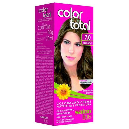 Tintura Color Total Salon Line Louro Médio 7.0