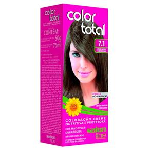 Tintura Color Total Salon Line - Louro Médio Acinzentado 7.1 Color