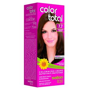 Tintura Color Total Salon Line - Louro Médio Marrom 7.7 Color