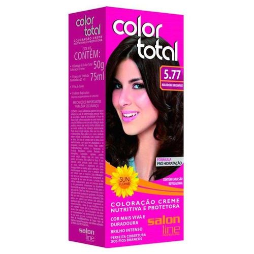 Tintura Color Total Salon Line Marrom Brownie 5.77