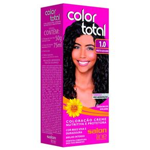 Tintura Color Total Salon Line - Preto Azulado 1.0 Color