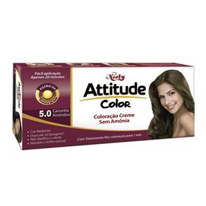 Tintura Creme Attitude Color - 5.0 Castanho Amêndoa