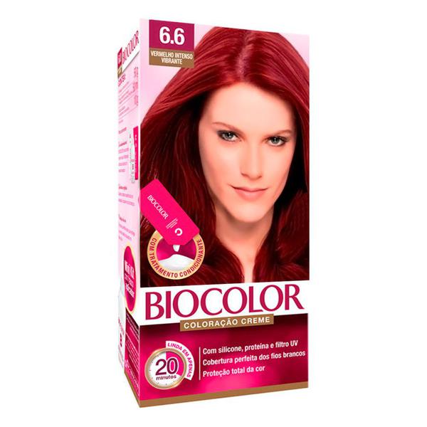Tintura Creme Biocolor Vermelho Intenso Vibrante 6.6 Mini Kit