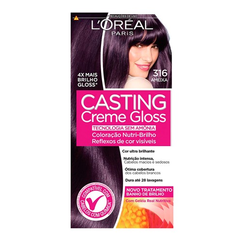 Tintura Creme Casting Creme Gloss L'oréal Ameixa 316 Kit