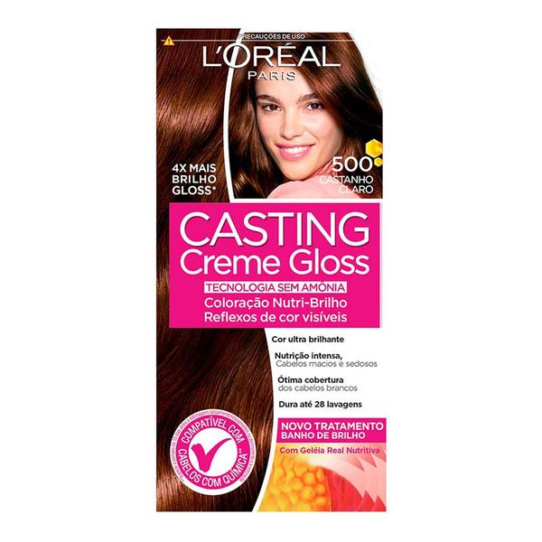 Tintura Creme Casting Creme Gloss L'oréal Castanho Claro 500