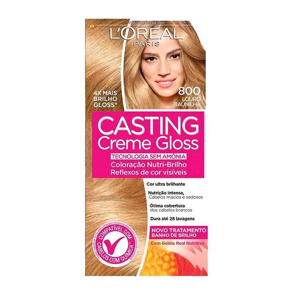 Tintura Creme Casting Creme Gloss L'oréal Louro Baunilha 800