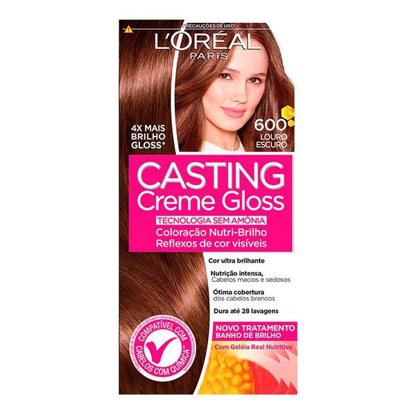 Tintura Creme Casting Creme Gloss L'oréal Louro Escuro 600