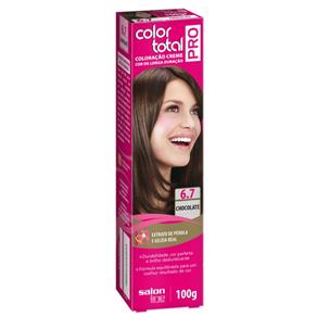 Tintura Creme Color Total Pro Salon Line - Chocolate 6.7 Profissional