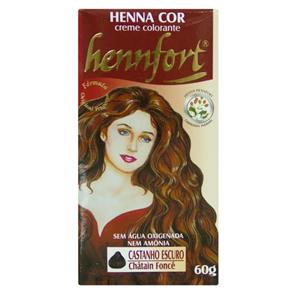 Tintura Creme - Henna Hennfort Castanho Escuro