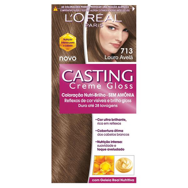 Tintura Creme Loréal Casting Creme Gloss 713 Louro Avelã - Loréal